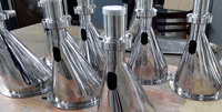 Mirror polishing hopper
